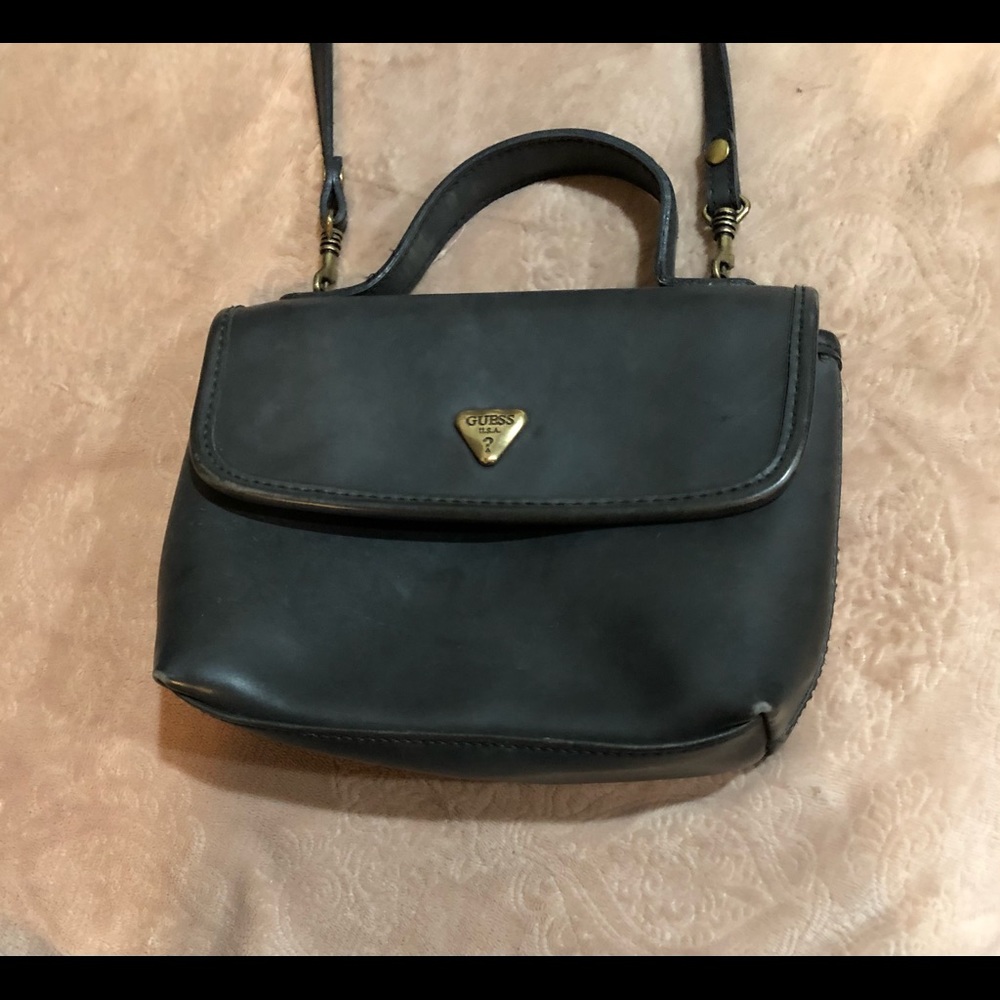 Vintage Guess black cross-body or satchel purse